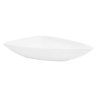 ML Design Lavabo cer&aacute;mico blanco triangular para ba&ntilde;o de pared