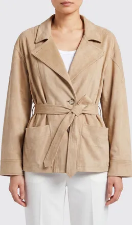 Urban Code Blazer corto modello vestaglia in similpelle scamosciata con cintura