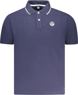 North Sails Polo Shirt Klassieke Pasvorm Korte Mouw - Heren - Polos - Blauw - 3XL - Katoen - Tops