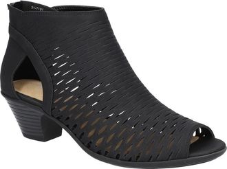 Easy Street Sunrise Cutout Bootie Sandal in Black at Nordstrom Rack, Size 6.5