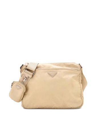 Prada Re-Edition Front Pocket Messenger Bag Tessuto Large crossbody bag - Beige