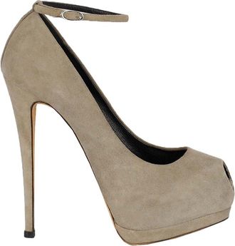Giuseppe Zanotti Womens Suede Platform Pump (Authentic Pre-Loved)