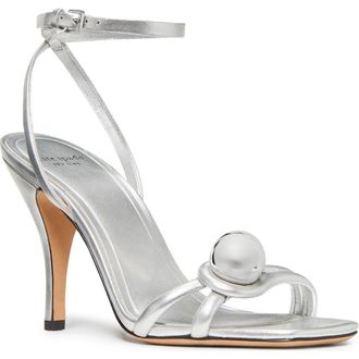 Kate Spade New York harmony ankle strap sandal in Silver at Nordstrom, Size 6.5