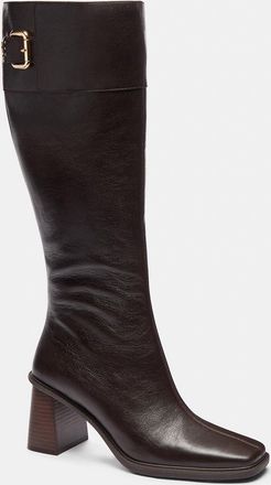 Coach Extended Calf Heeled Buckle Boot