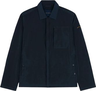 Paul & Shark Nylon Jacket - Heren - Zomerjassen - Blauw - M - Nylon - Jassen