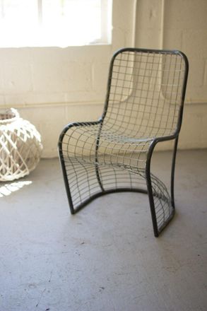 Kalalou Woven Metal S-Chair