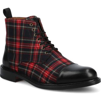 Taft Mens Jack Dress Boot in Red Plaid at Nordstrom, Size 8.5
