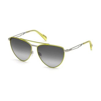 Just Cavalli Sunglasses, female, Yellow, ONE SIZE, Yellow Gray Metal Frame Sunglasses