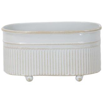 Foreside Home And Garden 3.54 x 5.91 Antique White Metal Axl Trough Mini Planter Soap Dish at Nordstrom