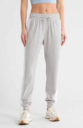 Yogalicious Stripe Fleece Joggers in Lunar Dust at Nordstrom Rack, Size X-Small