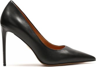 Kazar Zwarte pumps met een elegante hak - Dames - Pumps - Zwart - 40 EU - Leer - Schoenen