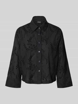 s.Oliver Black Label Regular Fit Langarmbluse aus reiner Baumwolle in Black, Gr&ouml;&szlig;e 34