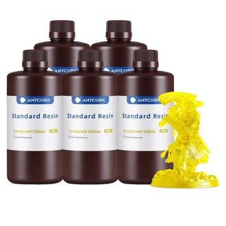 OEM Resina Para Impresi&oacute;n 3d, Viscosidad Media, Curado R&aacute;pido, 5 Kg - Trans-amarillo