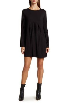 Go Couture Long Sleeve Swing Dress in Black at Nordstrom Rack, Size X-Large