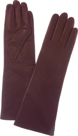Sofiacashmere Mid-Length Cashmere-Lined Nappa Leather Gloves