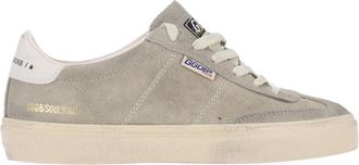 Golden Goose Gray Soul Star Worn Suede Sneakers