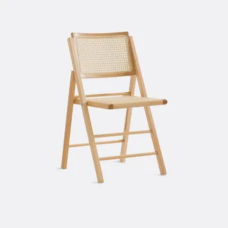 La Redoute Interieurs Opvouwbare stoel van beukenhout en riet, Rivia