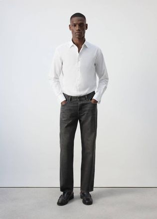 Mango Camicia 100% cotone regular-fit bianco - Uomo - XXL - MANGO MAN
