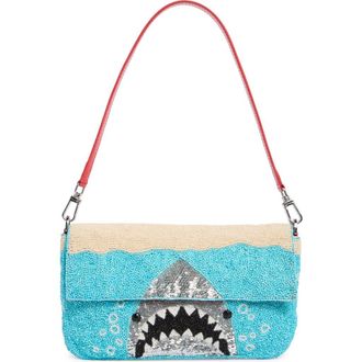 Staud Timmy Beaded Shoulder Bag in Great White at Nordstrom