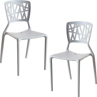 Regalos Miguel Regalos Miguel - Packs Sillas Jard&iacute;n - Pack 2 Sillas Delta - Gris Claro