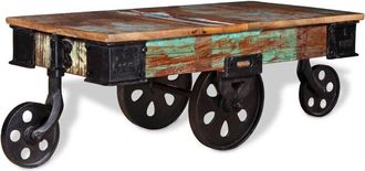 vidaXL Coffee Table Reclaimed Wood 90x45x35 cm vidaXL