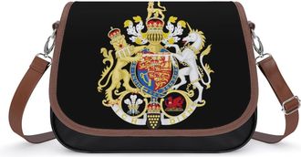 Generic Coat Arms of The Prince of Wales Small Womens Crossbody Bags Shoulder Handbag with Adjustable Strap for Travel
