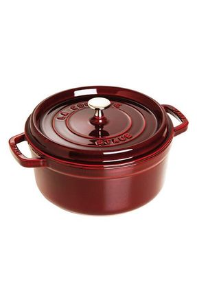 Staub 13.25-Quart Enameled Cast Iron Round Baking Dish in Grenadine at Nordstrom