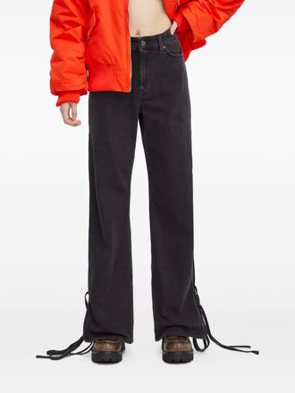 Won Hundred split-tie trousers - women - Fabric - 27/32 - Grey