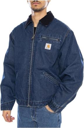 Carhartt Work in Progress OG Detroit Jacket - Heren - Spijkerjassen - Blauw - S - Katoen - Jassen