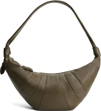 Christophe Lemaire Large Croissant Panelled Shoulder Bag