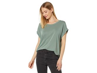 Lucky Brand Sandwash Dolman T-Shirts Womens Clothing Loden Green : MD (US 8-10), Modal/Polyester
