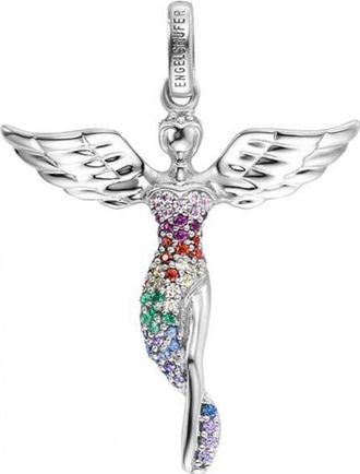 Engelsrufer Womens ERP-ANGEL-S-ZIM Ladies Angel Charm - Multicolour Sterling Silver - One Size