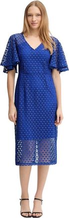 Joseph Ribkoff Midi Jurken - Dames - Casual kleedjes - Blauw - XL - Polyester - Kleedjes