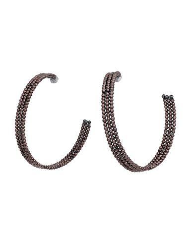 【送料&関税込】Brunello Cucinelli llic Earings With Rea Brunello Cucinelli - Black Monili Loop Earrings | Mitchell