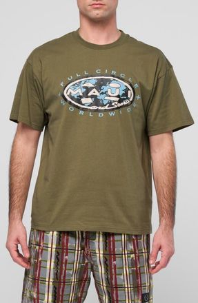 Maui and Sons Full Circle Cotton Graphic T-Shirt in Olive at Nordstrom, Size Xx-Large
