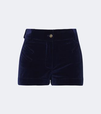 Etro Cotton velvet shorts