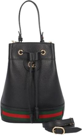 Gucci Pre-owned Ophidia Schoudertas - Dames - Vintage Tas - Zwart - ONE Size - Leer - Vintage
