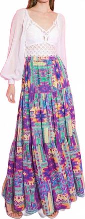 Flying Tomato Bit Of Spark Maxi Skirt In Multi