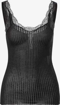 Zimmerli Tanktop aus Jersey und Spitze Maude Privé