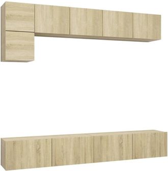 vidaXL Vidaxl - 5 Piece tv Cabinet Set Sonoma Oak Engineered Wood