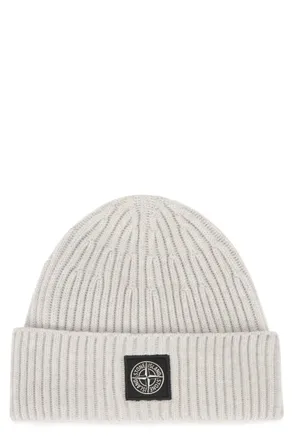 Stone Island Grey Knitted Beanies Cap
