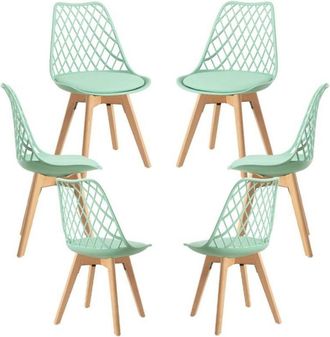 Regalos Miguel Packs Sillas Comedor - Pack 6 Sillas Mima - Verde Jade