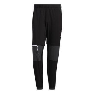 adidas Mens adidas Voyager Detachable Pants Elastic Waistband Bundle Feet Sports Pants/Trousers/Joggers Black HE5257
