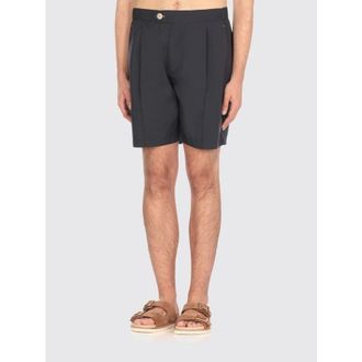 Brunello Cucinelli Blue Tailored Shorts With Pleats, Size X-Small