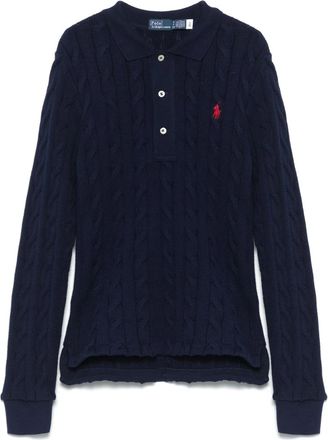 Ralph Lauren Cable-knit Cotton Polo Shirt