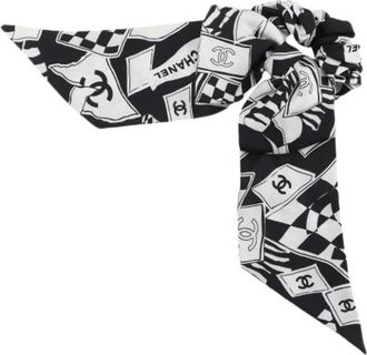 Chanel Pre-owned Coco Mark Silk Scrunchie - Dames - Vintage Accessoires - Veelkleurig - ONE Size - Vintage