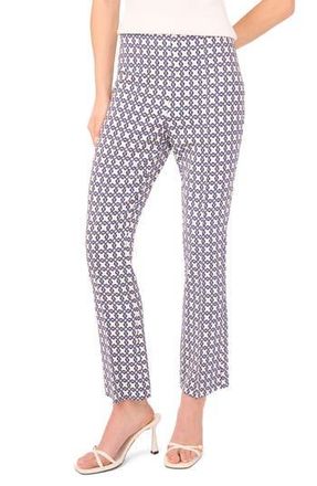 Ted Baker Print Straight Leg Pants in Vanilla Ice at Nordstrom Rack, Size 8
