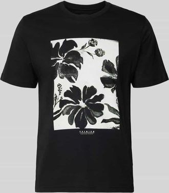 Jack & Jones T-Shirt mit Motiv-Print Modell LUCAS in Black, Gr&ouml;&szlig;e XXL