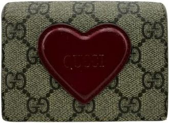 Gucci Pre-owned Wallets, female, Brown, Size: ONE SIZE Pre-owned Fabric Wallet