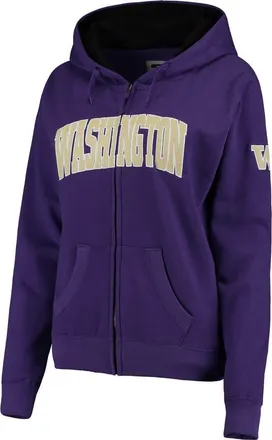 Colosseum Womens Stadium Athletic Purple Washington Huskies Arched Name Full-Zip Sweatshirt at Nordstrom, Size Xx-Large